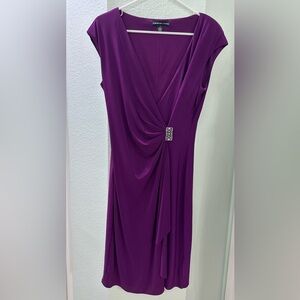 American Living Asymmetrical Purple Dress with Embellishment